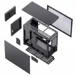 Корпус Jonsbo D31 STD SCREEN Black (Mini-Tower)