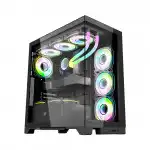 Корпус 1STPLAYER Mi8-BK-3FBR1FBC1 Черный (Midi-Tower)