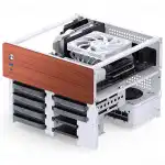 Корпус Jonsbo N4 White (Micro-Tower)