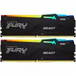 ОЗУ Kingston Fury Beast Black KF552C40BB2AK2-64 (DIMM, DDR5, 64 Гб (2 х 32 Гб), 5200 МГц)