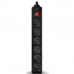 Распределитель питания Sven Optima 6 розеток 1.8м Black SV-013639