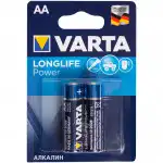 Батарейка VARTA Longlife Power Mignon 1.5V - LR6/AA 2 шт в блистере 24893