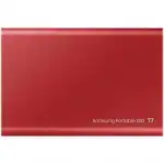 Внешний жесткий диск Samsung External SSD T7 Metallic Red MU-PC500R/WW (500 ГБ, Интерфейс USB-C)