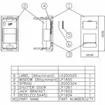 Кабельный канал Hyperline Вставка 45x22,5 (аналог Mosaic) для 1 модуля формата Keystone Jack со шторкой SIP2-1K-M45-22.5