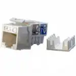 Модуль Hyperline Модуль Keystone Jack RJ-45(8P8C) категория 6 KJ9-8P8C-C6-90-WH