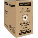 Кабель витая пара ExeGate Кабель FTP 4 пары кат.6 бухта 305м EX289279RUS