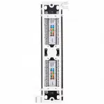 Патч-панель WRline Патч-панель настенная 12 портов RJ-45 категория 5е с подставкой WR-PL-12-C5E-WL-D (12 портов, UTP, Cat. 5e)