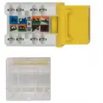 Модуль Hyperline Вставка Keystone Jack RJ-45(8P8C) категория 6 110 IDC заделка с помощью E-TOOL желтая KJE-8P8C-C6-90-YL