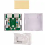 Сетевая розетка WRline Розетка компьютерная RJ-45 категория 5e экранированная двойная внешняя WR-WS-8P8C-C5E-SH-2