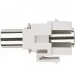 Модуль Hyperline Модуль формата Keystone Jack с проходным адаптером TRS 3.5 мм KJ1-TRS-D3.5-WH