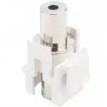 Модуль Hyperline Модуль формата Keystone Jack с проходным адаптером TRS 3.5 мм KJ1-TRS-D3.5-WH