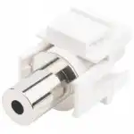 Модуль Hyperline Модуль формата Keystone Jack с проходным адаптером TRS 3.5 мм KJ1-TRS-D3.5-WH