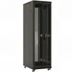 Серверный шкаф Hyperline Шкаф серверный напольный 47U 800x1000мм пер.дв.перфор. задн.дв.перфор. 2 бок.пан. 800кг черный 910мм DR-TTB-D-47U-RAL9004
