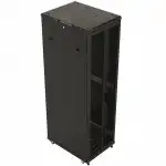 Серверный шкаф Hyperline Шкаф серверный напольный 47U 800x1000мм пер.дв.перфор. задн.дв.перфор. 2 бок.пан. 800кг черный 910мм DR-TTB-D-47U-RAL9004