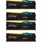 ОЗУ Kingston Beast Black RGB KF556C40BBAK4-64 (DIMM, DDR5, 64 Гб (4 х 16 Гб), 5600 МГц)