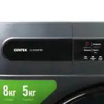 Стиральная машина Centek CT-1952 Серебристая