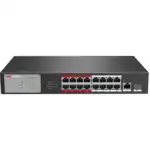 Коммутатор Hikvision DS-S1816P(B) (100 Base-TX (100 мбит/с), 1 SFP порт)