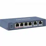 Коммутатор Hikvision DS-3E0106P-E/M (100 Base-TX (100 мбит/с))