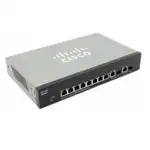 Коммутатор Cisco SG300-10PP SG300-10PP-K9-EU (1000 Base-TX (1000 мбит/с), 2 SFP порта)