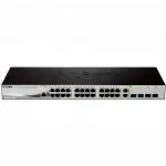 Коммутатор D-link DES-1210-28/ME/B2 DES-1210-28/ME_RFB/B2 (100 Base-TX (100 мбит/с), 4 SFP порта)
