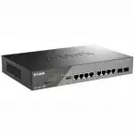 Коммутатор D-link DSS-200G-10MP DSS-200G-10MP/A1A (1000 Base-T (1000 мбит/с), 2 SFP порта)