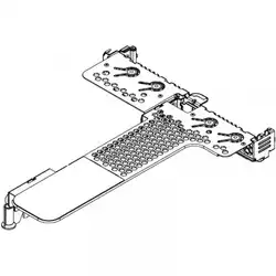 Аксессуар для сервера Lenovo ThinkSystem SR630 V2/SR645 x16/x16 PCIe G4 Riser1 LP+LP Option Kit 4XH7A09866
