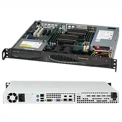 Сервер Supermicro 512F-350/X11SDV-12С-TP8F (1U Rack, Xeon® D-2166NT, 2000 МГц, 12, 16, 1 x 32 ГБ, SFF 2.5", 2x 960  ГБ)
