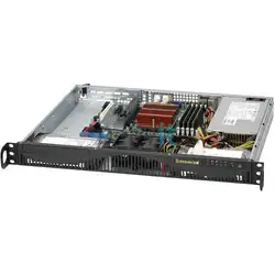 Сервер Supermicro CSE-512F-350B/MBD-A2SDI-8C+ 512F-A2SDI8C (1U Rack, Atom C3758, 2200 МГц, 8, 16, 1 x 32 ГБ, SFF + LFF  2.5" + 3.5", 2x 960  ГБ)