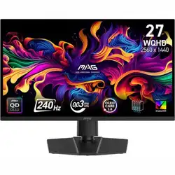 Монитор MSI Mag 271QP QD-OLED X24 9S6-3CD89T-043 (26.5 ", QD-OLED, Quad HD 2560x1440 (16:9), 240 Гц)