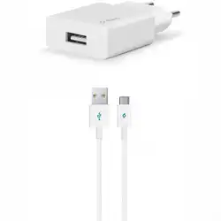 Ttec SmartCharger Travel Charger 2.1A Type-C Cable White 2SCS20CB (2.1)