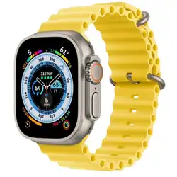 Apple Watch Ultra 49mm Titanium Case with Yellow ocean Band MNH93LL/A