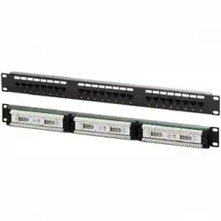 Патч-панель LANMASTER NM-PPU24C (24 порта, UTP, Cat. 5e)