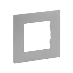Сетевая розетка Legrand Рамка 1-постовая Niloe Step Алюминий 863391
