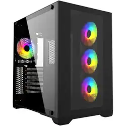 Корпус Powercase  Vision Black CVBA-L4 (Midi-Tower)