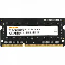 ОЗУ Digma DGMAS31600004S DDR3L (SO-DIMM, DDR3, 4 Гб, 1600 МГц)