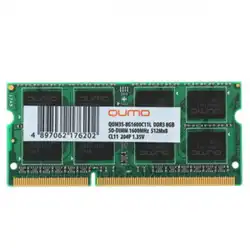 ОЗУ Qumo QUM3S-8G1600C11L (SO-DIMM, DDR3, 8 Гб, 1600 МГц)
