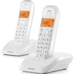 Аналоговый телефон Motorola S1202 White 107S1202WHITE