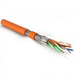 Кабель витая пара Hyperline Кабель витая пара экранированный S/FTP (500 м) SFTP4-C7-S23-IN-LSZH-OR-500