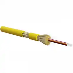 Оптический кабель Hyperline Кабель волоконно-оптический 9/125 (SMF-28 Ultra) одномодовый 24 волокна FO-DT-IN-9S-24-LSZH-YL