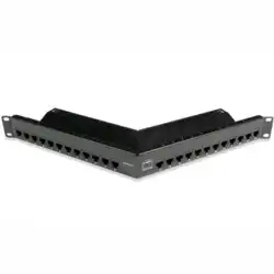 Патч-панель Siemon Модульная патч-панель 19" 24 порта экранированная 1U черная без модулей ZS-PNLA-24E-SALE (24 порта)