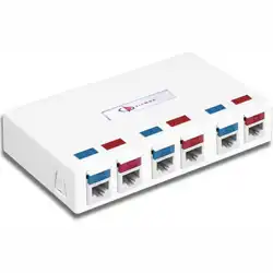 Патч-панель Siemon Корпус на 6 портов для модулей Z-MAX TERA 2 портовой мультимедийной рамки duplex LC адаптера белый MX-SMZ6-02 (6 портов)