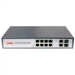 Коммутатор ONV POE31108PFM (100 Base-TX (100 мбит/с), 2 SFP порта)