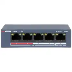 Коммутатор Hikvision DS-3E0105P-E/M(B) (100 Base-TX (100 мбит/с))