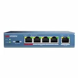 Коммутатор Hikvision HiWatch DS-S504P(B) (100 Base-TX (100 мбит/с))