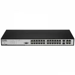 Коммутатор D-link DES-3028_RFB/A1 (100 Base-T (100 мбит/с), 2 SFP порта)