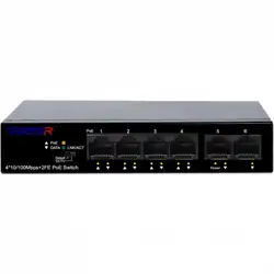 Коммутатор Trassir TR-NS1106-60-4POE (100 Base-TX (100 мбит/с))