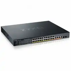 Коммутатор Zyxel NebulaFlex XMG1930-30HP-ZZ0101F (10 GBase-T (10000 мбит/с), 2 SFP порта)