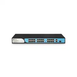 Коммутатор BDCOM S1200-24P2G1S S1200-24P2G1S-370 (100 Base-T (100 мбит/с), 1 SFP порт)