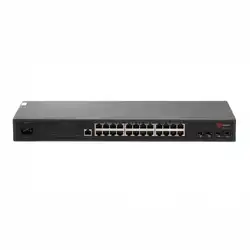 Коммутатор QTECH QSW-3750-28T-POE-АС-R (1000 Base-T (1000 мбит/с), 4 SFP порта)