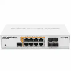 Коммутатор Mikrotik CRS112-8P-4S-IN (1000 Base-TX (1000 мбит/с), 4 SFP порта)